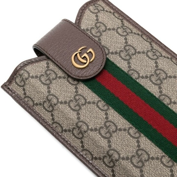 Gucci GG Supreme Ophidia Crossbody Phone Holder Messenger Bag Unisex NEW - Picture 5 of 14